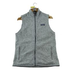 Second life - Kurtka polarowa dla kobiet - Stan dobry. Szare kurtki Patagonia, bez wzorów, z polaru, sportowe, bez kaptura. Za 169.16 zł.