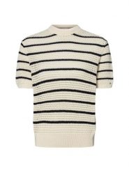 Tommy Hilfiger sweter z krótkim rękawem Kobiety biały|niebieski, M. Białe swetry Tommy Hilfiger, m, bez wzorów, z dzianiny, bez ramiączek. Za 429.95 zł.