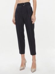 Boss Spodnie materiałowe Tapiah1 50498449 Granatowy Regular Fit. Niebieskie spodnie materiałowe Boss, bez wzorów, z materiału. Za 1,099.00 zł.