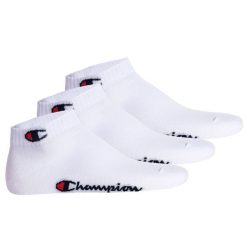 Skarpety Champion 3pk Quarter Socks. Białe skarpetki Champion, bez wzorów. Za 34.90 zł.