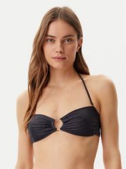 Guess Bikini E4GJ16 KC632 Czarny Regular Fit. Czarne bikini Guess, z aplikacjami, z syntetyku. Za 169.99 zł.