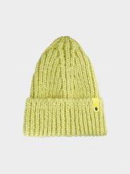 4F Czapka beanie damska - khaki S. Brązowe czapki zimowe 4f, bez wzorów, z dzianiny, klasyczne. Za 59.99 zł.
