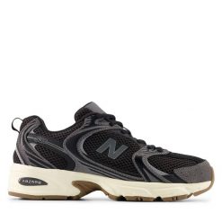 Buty - Fitness - Kobiety - New Balance 530 - Prostye, Oddychające - Czarny. Szare buty do biegania New Balance, bez wzorów, z materiału, bez zapięcia, do biegania. Za 557.00 zł.