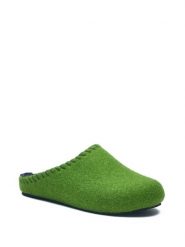 Comfortfusse Wełniane kapcie w kolorze zielonym rozmiar: 37. Zielone kapcie Comfortfüße, bez wzorów, z materiału. Za 260.99 zł.