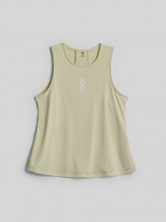 4F Koszulka bez rękawów tenisowa regular szybkoschnąca damska - zielona S. Zielone t-shirty sportowe 4f, l, bez wzorów, bez ramiączek, do biegania. Za 99.99 zł.
