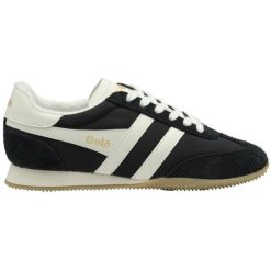 Damskie zamszowe buty sportowe Gola Sprinter. Białe buty treningowe Gola, bez wzorów, z zamszu, bez zapięcia, do biegania. Za 474.30 zł.