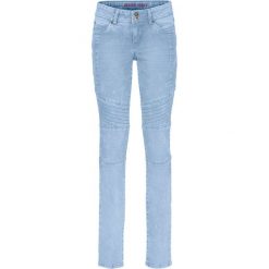 Dżinsy SKINNY ze szwami dzielącymi bonprix jasnoniebieski "bleached". Jeansy marki bonprix. Za 89.99 zł.