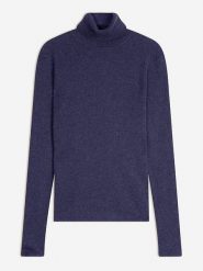 AUTHENTIC CASHMERE Kaszmirowy golf w kolorze granatowym rozmiar: XL. Niebieskie swetry AUTHENTIC CASHMERE, xl, bez wzorów, z kaszmiru, bez ramiączek. Za 291.25 zł.