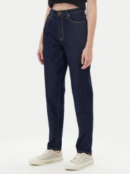 Guess Jeans Jeansy W4YA0D D5CC1 Granatowy Mom Fit. Niebieskie jeansy Guess Jeans, z aplikacjami, z jeansu. Za 389.00 zł.