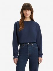 Levi's Bluza w kolorze granatowym rozmiar: XS. Niebieskie bluzy bez kaptura Levi's, s, bez wzorów, bez kaptura. Za 154.95 zł.