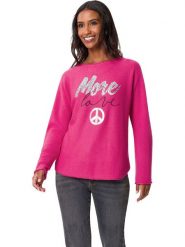 Heine Sweter w kolorze różowym rozmiar: 40. Różowe swetry Heine, bez wzorów, bez ramiączek. Za 43.99 zł.