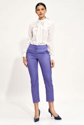 Klasyczne FioletoweSpodnie Chino. Czarne chinosy Nife, l, bez wzorów, z elastanu, klasyczne. Za 207.90 zł.