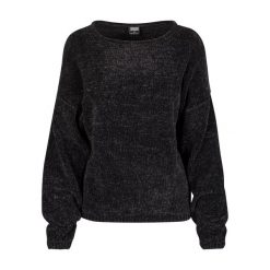 Damski Sweter Szenilowy Oversize. Czarne swetry Urban Classics, s, bez wzorów, bez ramiączek. Za 171.99 zł.