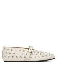 Badura Baleriny NASTU-D005-68-5 Beżowy. Brązowe baleriny Badura, bez wzorów, ze skóry, bez obcasa, bez zapięcia. Za 279.99 zł.