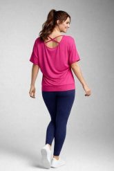 Bluzka do tańca i fitness damska Kizomba raspberry 2skin. Czerwone t-shirty sportowe 2SkIN, bez wzorów, z dresówki, bez ramiączek, na fitness i siłownię. Za 129.00 zł.
