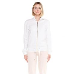 Bluza z zamek błyskawiczny na co dzień na siłownię. Białe bluzy LEONE 1947 APPAREL, xl, bez wzorów, z bawełny, bez kaptura, na fitness i siłownię. W wyprzedaży za 218.92 zł.