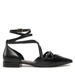 Baleriny Liu Jo. Czarne baleriny Liu Jo, bez wzorów, bez obcasa, bez zapięcia. Za 799.99 zł.