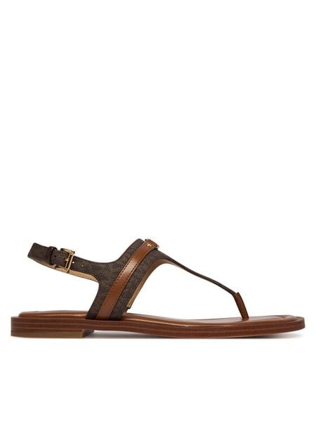 MICHAEL Michael Kors Sandały 40S6MAFS1B Brązowy. Brązowe sandały MICHAEL Michael Kors, bez wzorów, ze skóry, bez obcasa, na płaskiej podeszwie, bez zapięcia. Za 476.99 zł.