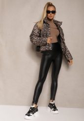 Czarne Legginsy z Ekoskóry High Waist z Imitacjami Kieszeni Salabria. Czarne legginsy Renee, bez wzorów, z jeansu, eleganckie, długie. Za 49.99 zł.
