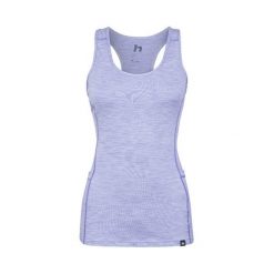 Damski tank top Hannah Rina. Niebieskie topy Hannah, bez wzorów, sportowe, bez kołnierzyka, bez ramiączek. Za 212.10 zł.