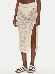 Guess Spódnica midi E5GD09 Z3N30 Écru Regular Fit. Spódnice Guess, s, z aplikacjami, z syntetyku, midi. Za 249.99 zł.