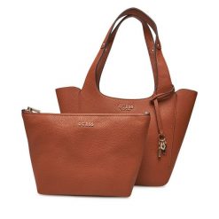 Torebka Guess. Brązowe torebki klasyczne Guess, z aplikacjami, klasyczne, bez dodatków. Za 679.99 zł.