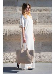 Maison héritage PARIS Skórzany shopper bag "Diccia" w kolorze szarobrązowym - 40 x 30 x 11 cm rozmiar: onesize. Brązowe shopper bag maison héritage PARIS, bez wzorów, z materiału, na ramię, bez dodatków. Za 298.95 zł.