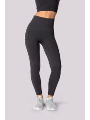 Spaio Legginsy sportowe "Base" w kolorze antracytowym rozmiar: L/XL. Czarne legginsy Spaio, bez wzorów, z materiału, sportowe. Za 130.99 zł.