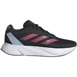 Buty damskie adidas Duramo SL. Czarne buty do biegania adidas, bez wzorów, bez zapięcia, do biegania. Za 250.00 zł.