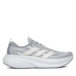 Buty do biegania adidas. Szare buty do biegania adidas, bez wzorów, bez zapięcia, do biegania. Za 569.99 zł.