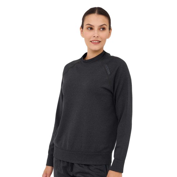 Bluza damska wełniana Brubeck OUTDOOR MERINO. Szare bluzy bez kaptura Brubeck, l, bez wzorów, z elastanu, bez kaptura, outdoorowe. Za 249.00 zł.