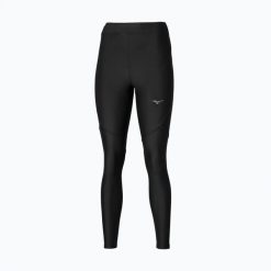 Legginsy damskie Mizuno Alpha 7/8. Czarne legginsy Mizuno, bez wzorów, z elastanu, sportowe. Za 209.99 zł.