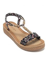 Sixth Sens Sandały ze wzorem rozmiar: 38. Sandały Sixth Sens, bez wzorów, klasyczne, z otwartym noskiem, bez obcasa, bez zapięcia. Za 88.43 zł.