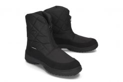 MANITU 990414-1 schwarz, śniegowce damskie. Czarne śniegowce Manitu, bez wzorów, z polaru, bez zapięcia. Za 659.90 zł.