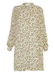 MOSS COPENHAGEN Sukienka "Adalia Rikkelie" ze wzorem rozmiar: M. Zielone sukienki Moss Copenhagen, m, bez wzorów, bez kołnierzyka, bez ramiączek, midi. Za 132.05 zł.