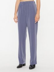 Samsøe Samsøe Spodnie materiałowe F16304674 Niebieski Regular Fit. Niebieskie spodnie materiałowe Samsøe & Samsøe, bez wzorów, z materiału. Za 309.99 zł.