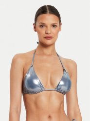 Guess Góra od bikini E4YJ09 KCDG0 Niebieski. Niebieskie bikini Guess, z aplikacjami, z syntetyku. Za 209.99 zł.