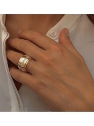 Les Petites Précieuses Pozłacany pierścionek z cyrkonią rozmiar: 56. Żółte pierścionki Les Petites Précieuses, z cyrkonią, pozłacane. Za 260.99 zł.