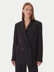 Patrizia Pepe Marynarka 2S1543 A498 Czarny Regular Fit. Czarne marynarki i żakiety Patrizia Pepe, s, bez wzorów, z syntetyku, bez ramiączek. Za 2,329.00 zł.