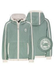 Sublevel Kurtka polarowa w kolorze miętowo-białym rozmiar: XL. Zielone kurtki Sublevel, xl, bez wzorów, z polaru, bez kaptura. Za 148.96 zł.