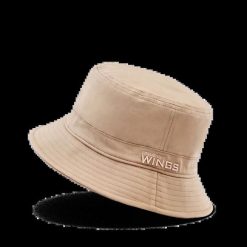 Bucket Hat WINGS UNLEASH bawełniany kapelusz BEIGE. Brązowe kapelusze Wings, na lato, bez wzorów, z bawełny, eleganckie. Za 49.90 zł.