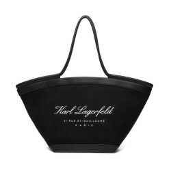 Torebka KARL LAGERFELD. Czarne torebki klasyczne KARL LAGERFELD, bez wzorów, bez dodatków. Za 849.99 zł.