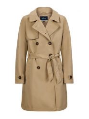 Retour Trencz "Lucia" w kolorze jasnobrązowym rozmiar: 146/152. Brązowe płaszcze Retour, bez wzorów, z tkaniny, bez kaptura. Za 208.99 zł.