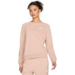 Bluza sportowa damska Nike Nsw Essential Fle Crew. Czerwone bluzy bez kaptura Nike, bez wzorów, bez kaptura. Za 225.15 zł.