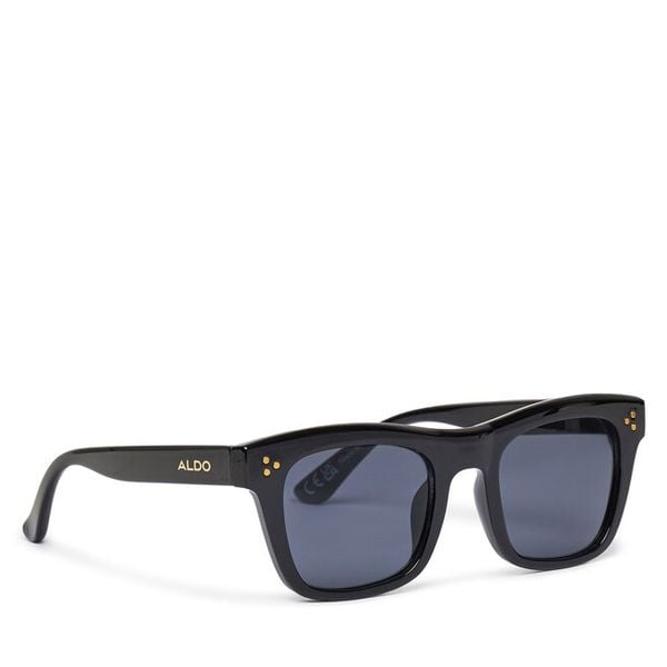 Okulary przeciwsłoneczne Aldo. Czarne okulary przeciwsłoneczne Aldo, bez wzorów. Za 49.99 zł.