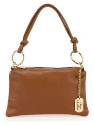 Anna Morellini Skórzana torebka "Erenza" w kolorze jasnobrązowym - 25,5 x 16 x 2 cm rozmiar: onesize. Brązowe torebki klasyczne Anna Morellini, bez wzorów, z materiału, przez ramię, bez dodatków. Za 173.99 zł.