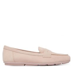 Mokasyny Tamaris. Czerwone mokasyny Tamaris, bez wzorów. Za 369.99 zł.