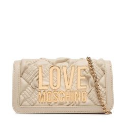 Torebka LOVE MOSCHINO. Białe kopertówki Love Moschino, bez wzorów, wizytowe, bez dodatków. Za 669.99 zł.