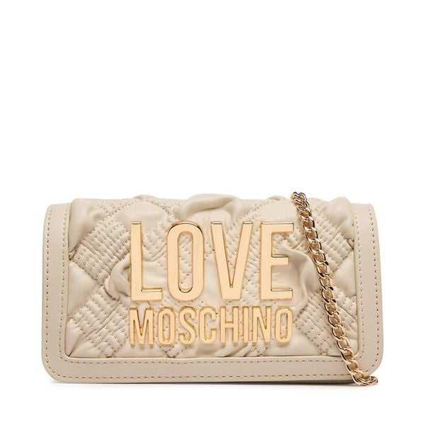 Torebka LOVE MOSCHINO. Białe kopertówki Love Moschino, bez wzorów, wizytowe, bez dodatków. Za 669.99 zł.