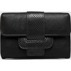 Answear - Portfel. Czarne portfele ANSWEAR, z materiału. Za 49.90 zł.
